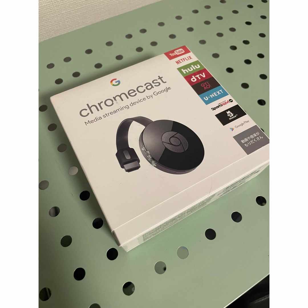 Google(グーグル)の未使用品　chromecast スマホ/家電/カメラのテレビ/映像機器(映像用ケーブル)の商品写真