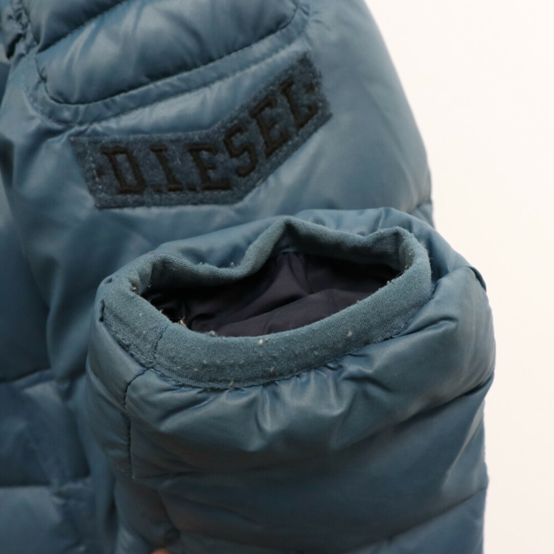DIESEL(ディーゼル)のDIESEL ディーゼル キルティング ジップアップダウンジャケット ブルー レディースのジャケット/アウター(ダウンジャケット)の商品写真