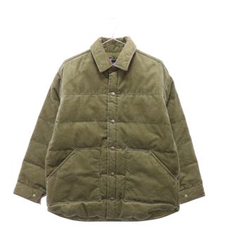 ザノースフェイス(THE NORTH FACE)のTHE NORTH FACE ザノースフェイス PURPLE LABEL Corduroy Down Shirt Jacket パープルレーベル コーデュロイ ダウンジャケット カーキ ND2154N(ダウンジャケット)