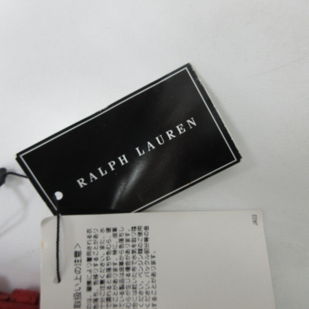 Ralph Lauren(ラルフローレン)のラルフローレン RALPH LAUREN レザーベルト Ｗストラップ 赤 S メンズのファッション小物(ベルト)の商品写真