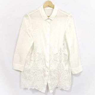 ランバンコレクション(LANVIN COLLECTION)のLANVIN COLLECTION(ランバンコレクション) 長袖シャツブラウス サイズ40 M レディース美品  - アイボリー(シャツ/ブラウス(長袖/七分))