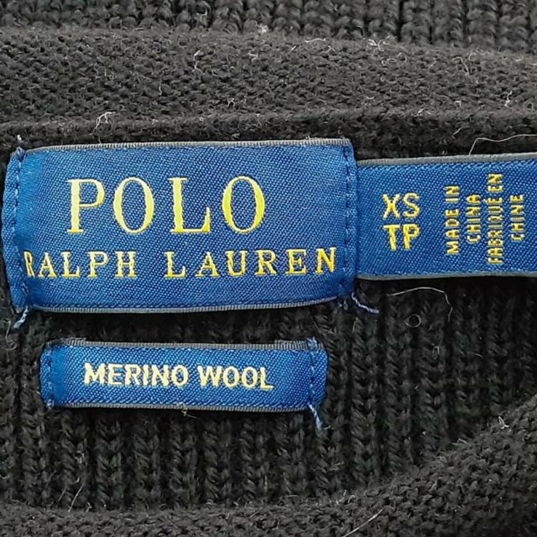 POLO RALPH LAUREN(ポロラルフローレン)のPOLObyRalphLauren(ポロラルフローレン) 長袖セーター サイズXS/TP XS レディース美品  - 黒 レディースのトップス(ニット/セーター)の商品写真