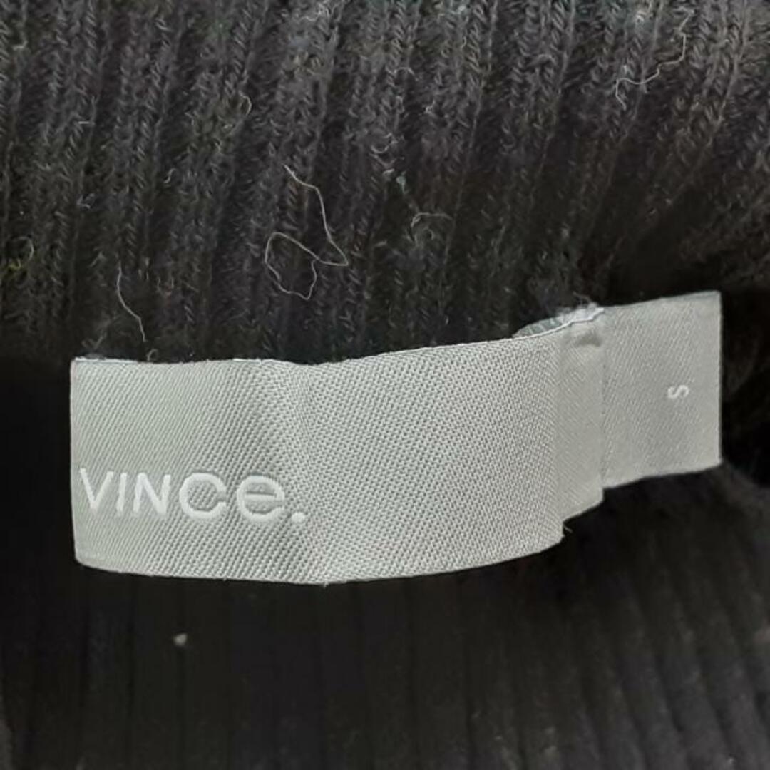 Vince(ビンス)のVINCE(ヴィンス) 長袖カットソー サイズS レディース美品  - 黒 ハイネック レディースのトップス(カットソー(長袖/七分))の商品写真