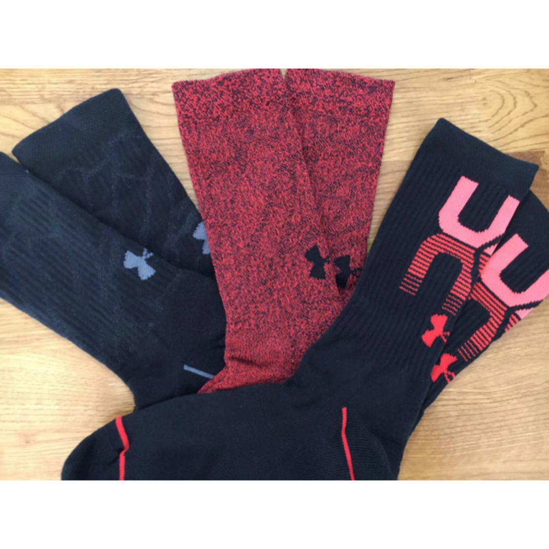 UNDER ARMOUR(アンダーアーマー)の新品アンダーアーマーUNDER ARMOUR メンズソックス3足セット21125 メンズのレッグウェア(ソックス)の商品写真