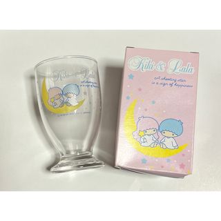 リトルツインスターズ(リトルツインスターズ)の新品　サンリオ キキララ グラス コップ カップ ガラス 食器 2003 レトロ(キャラクターグッズ)