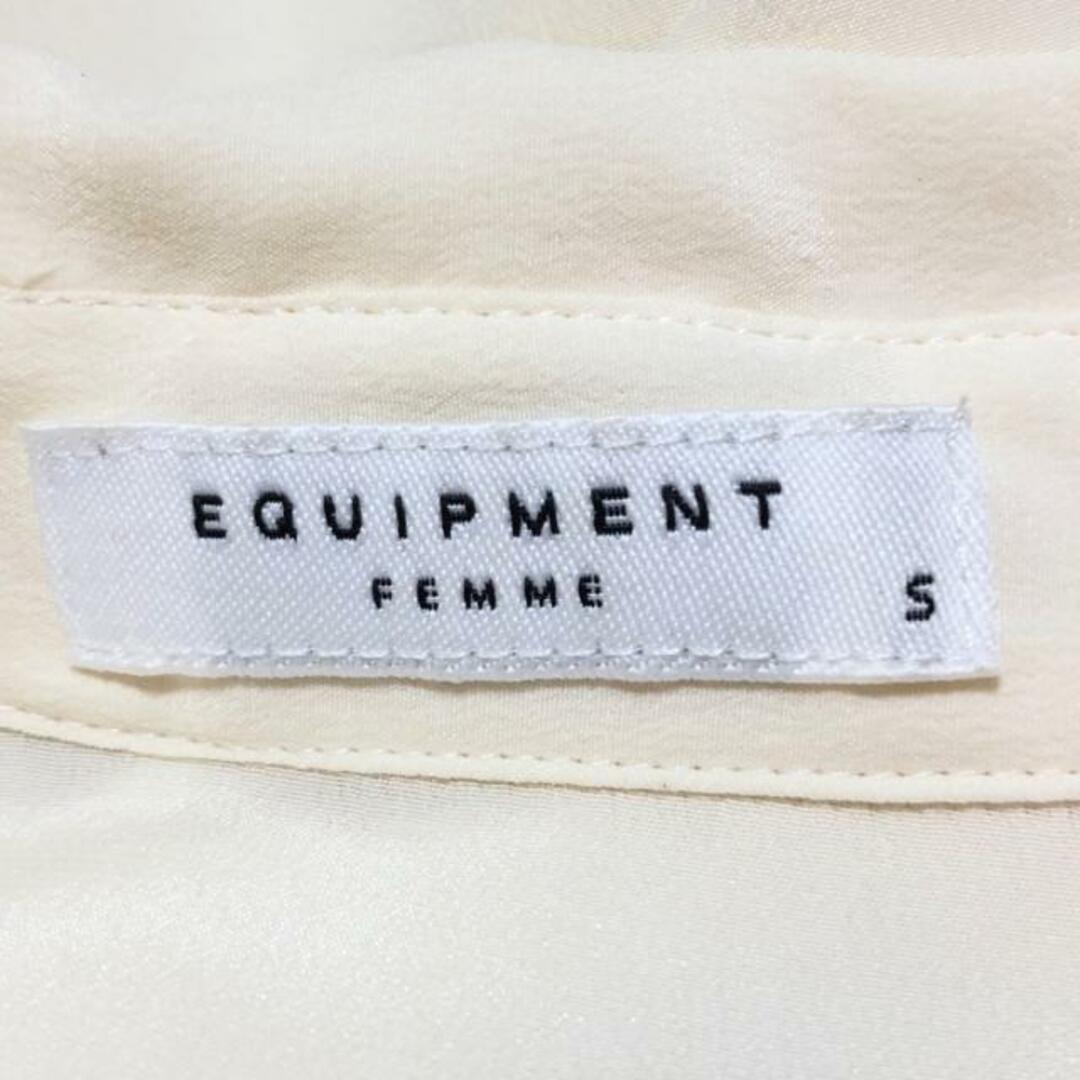 Equipment(エキプモン)のEQUIPMENT(エキプモン) ノースリーブシャツブラウス サイズS レディース - アイボリー レディースのトップス(シャツ/ブラウス(半袖/袖なし))の商品写真