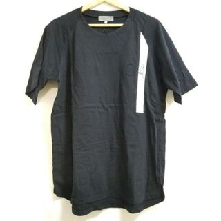 ヨウジヤマモト(Yohji Yamamoto)のyohjiyamamoto(ヨウジヤマモト) 半袖Tシャツ サイズ3 L メンズ - 黒×白 Vネック/POUR HOMME/刺繍(Tシャツ/カットソー(半袖/袖なし))