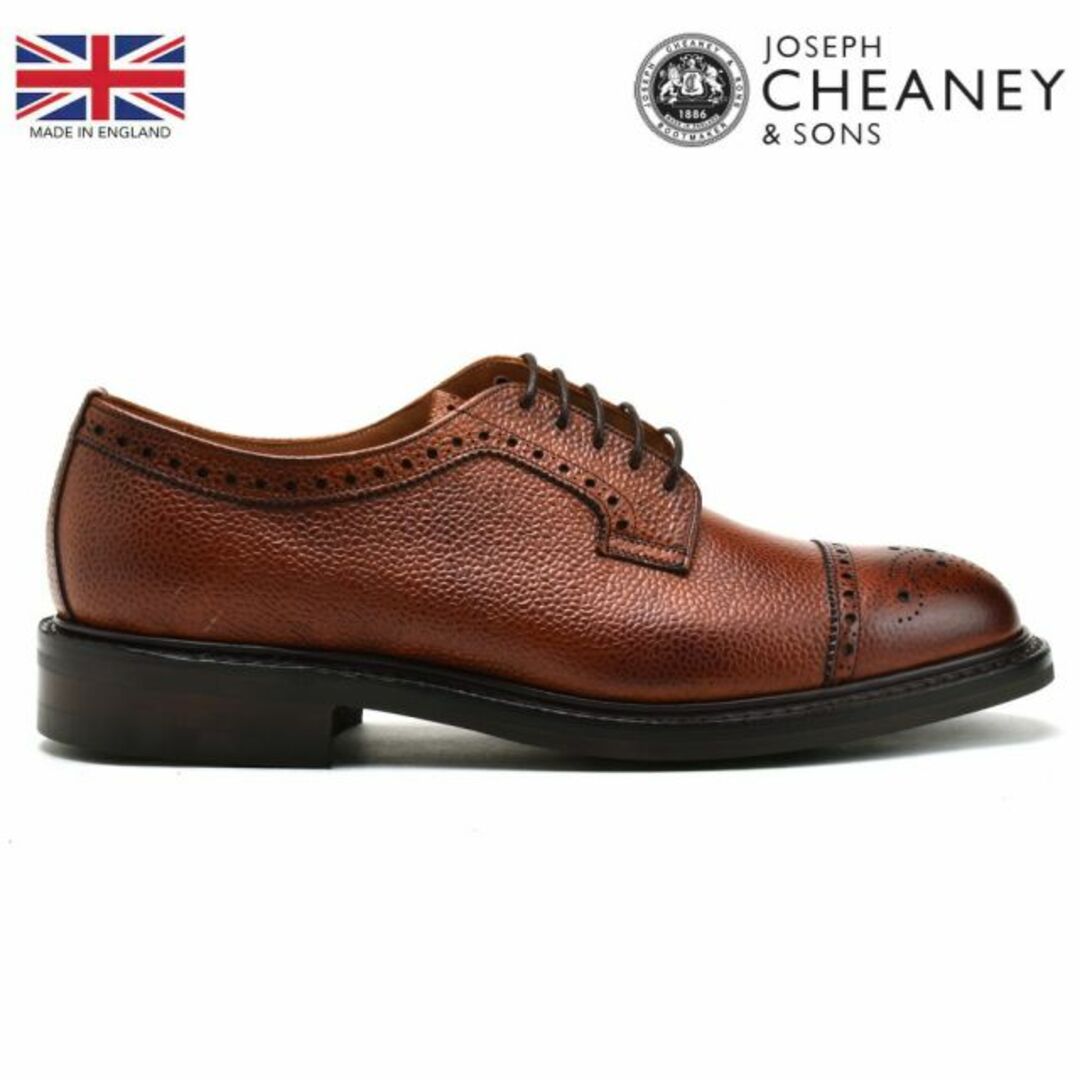 CHEANEY(チーニー)の【MAHOGANY】ジョセフチーニー ドレスシューズ メンズ ビジネスシューズ テンターデン2 革靴 シボレザーマホガニー ブラウン系 JOSEPH CHEANEY TENTERDEN II【送料無料】 メンズの靴/シューズ(ドレス/ビジネス)の商品写真