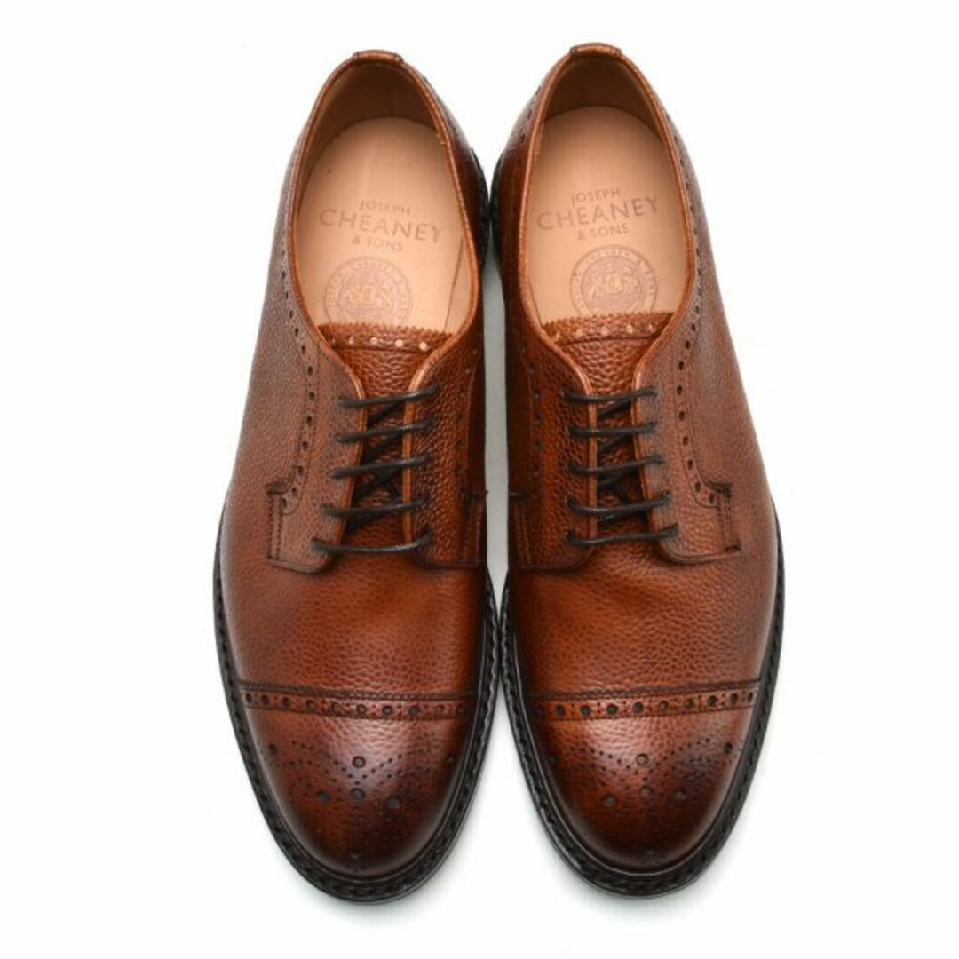 CHEANEY(チーニー)の【MAHOGANY】ジョセフチーニー ドレスシューズ メンズ ビジネスシューズ テンターデン2 革靴 シボレザーマホガニー ブラウン系 JOSEPH CHEANEY TENTERDEN II【送料無料】 メンズの靴/シューズ(ドレス/ビジネス)の商品写真