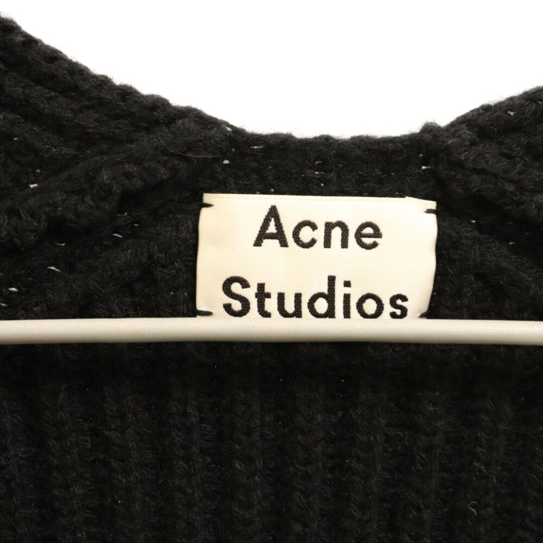 Acne Studios(アクネストゥディオズ)のAcne Studios アクネ ストゥディオズ Vネック ニット セーター ブラック メンズのトップス(ニット/セーター)の商品写真