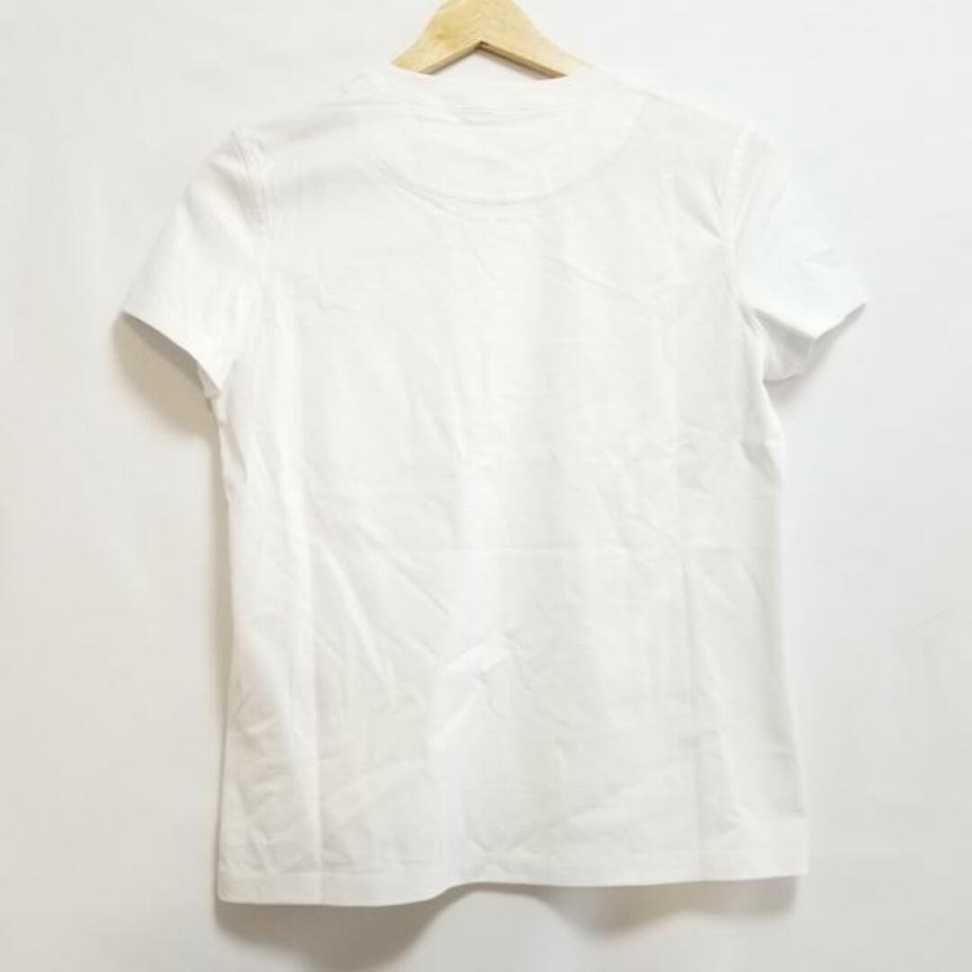 HERMES(エルメス) 半袖Tシャツ サイズ34 S レディース美品 - 3H4614DL 白 クルーネック/刺繍/Hロゴ