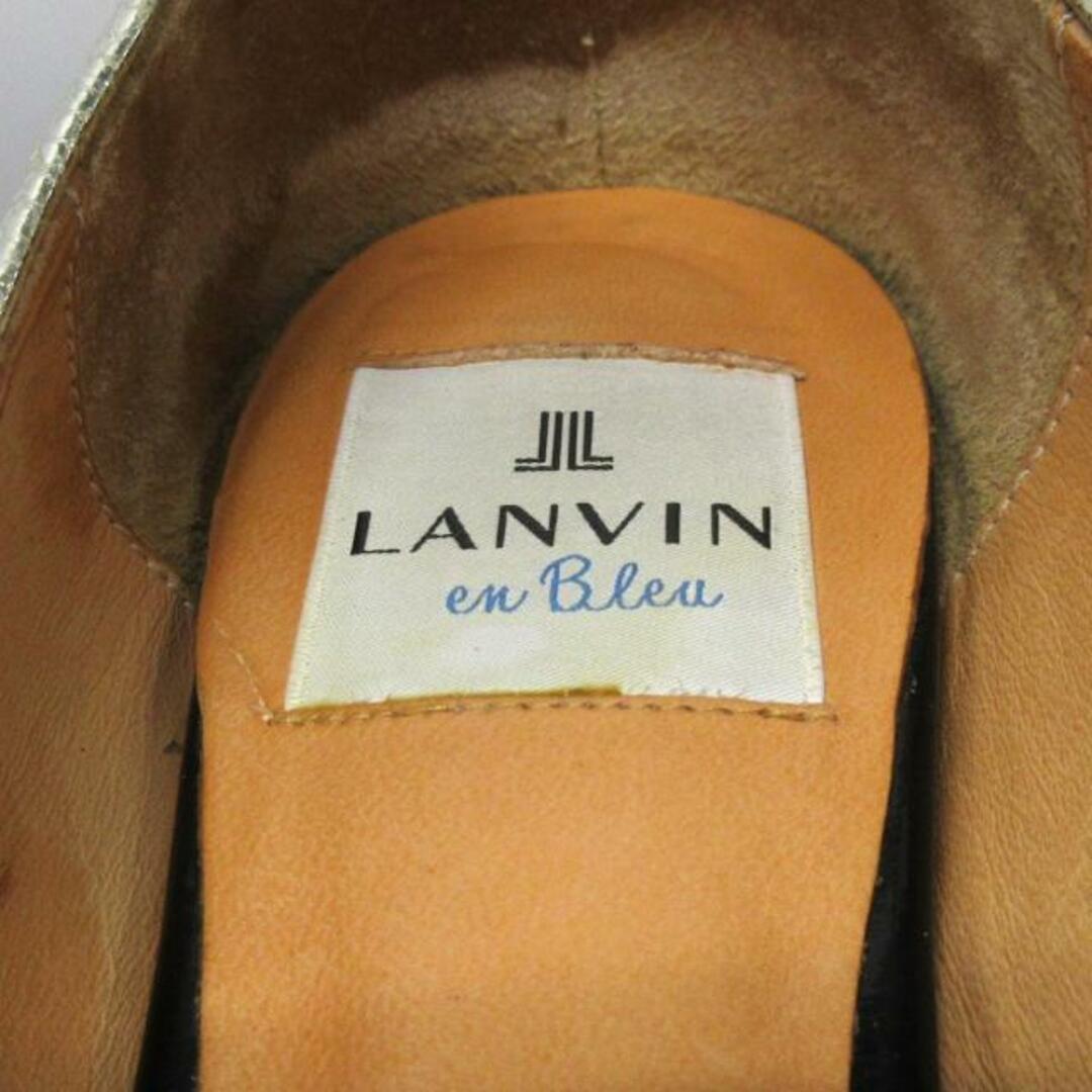 LANVIN en Bleu(ランバンオンブルー)のLANVIN en Bleu(ランバンオンブルー) フラットシューズ 22 レディース - シルバー×黒 レザー レディースの靴/シューズ(その他)の商品写真