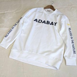 アダバット(adabat)の【アダバット】ゴルフウェア　トップス　長袖　38　M　白　ジャージ(ウエア)