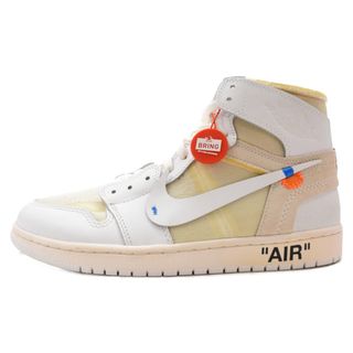 ナイキ(NIKE)のNIKE ナイキ ×OFF-WHITE EU限定 AIR JORDAN 1 RETRO HIGH NRG オフホワイト エアジョーダン1レトロオージーハイカットスニーカー AQ0818-100 US10.5/28.5cm(スニーカー)