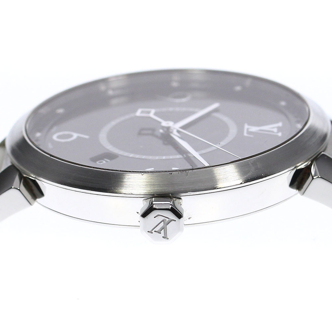 LOUIS VUITTON(ルイヴィトン)のルイ・ヴィトン LOUIS VUITTON QA005 タンブールスリム モノグラム デイト クォーツ メンズ 内箱・保証書付き_801355 メンズの時計(腕時計(アナログ))の商品写真