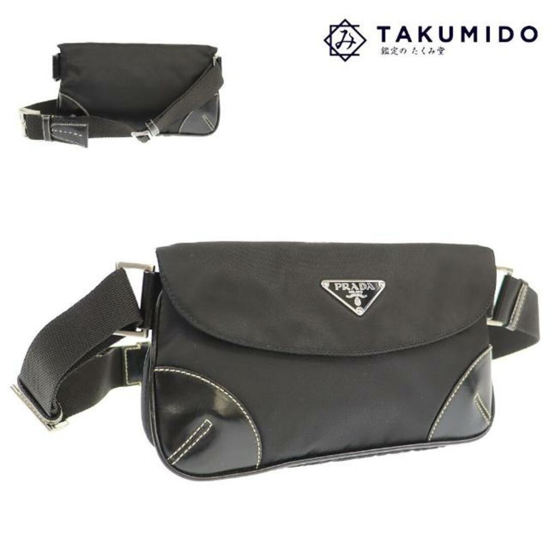 PRADA - プラダ ボディバッグ BM0003 中古 ブラック ナイロン レザー