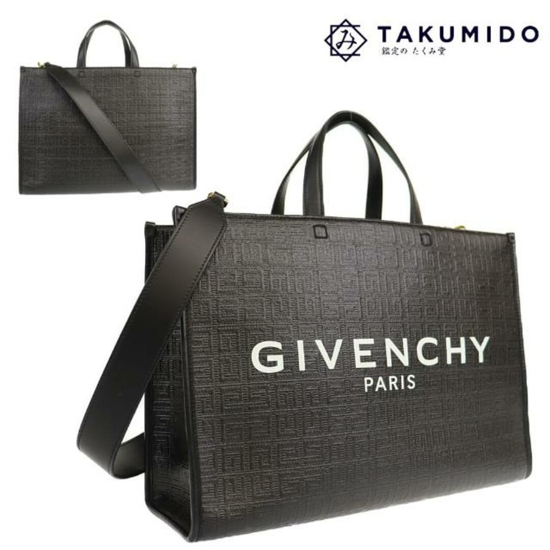 GIVENCHY(ジバンシィ)のジバンシィ 2WAY トートバッグ Gミディアム 中古 ブラック レザー GIVENCHY【中古】 | ジバンシー ゴールド金具 バック シンプル 黒 レディース ファッション ブランド ランクSA レディースのバッグ(トートバッグ)の商品写真