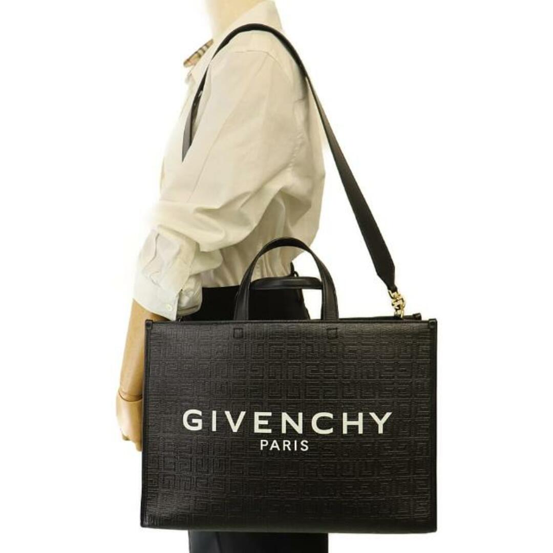 GIVENCHY(ジバンシィ)のジバンシィ 2WAY トートバッグ Gミディアム 中古 ブラック レザー GIVENCHY【中古】 | ジバンシー ゴールド金具 バック シンプル 黒 レディース ファッション ブランド ランクSA レディースのバッグ(トートバッグ)の商品写真