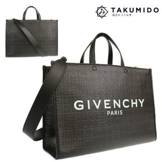 ジバンシィ(GIVENCHY)のジバンシィ 2WAY トートバッグ Gミディアム 中古 ブラック レザー GIVENCHY【中古】 | ジバンシー ゴールド金具 バック シンプル 黒 レディース ファッション ブランド ランクSA(トートバッグ)