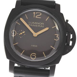 パネライ(PANERAI)のパネライ PANERAI PAM00375 ルミノール 1950 コンポジット 3デイズ 手巻き メンズ 良品 箱・保証書付き_801220(腕時計(アナログ))