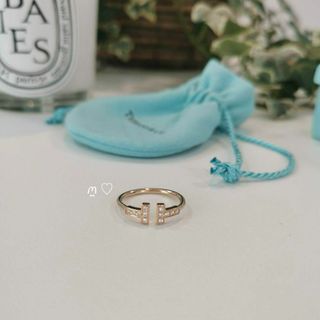 Tiffany & Co. - TIFFANY&Co.ティファニー オープンハートリング Tiffany & Co. - TIFFANY&Co.ティファニー オープンハートリング