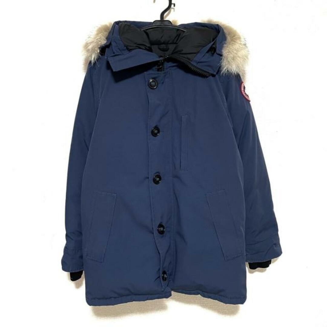 CANADA GOOSE(カナダグース) ダウンジャケット サイズM メンズ - 3426JM ネイビー 長袖/ジップアップ/冬