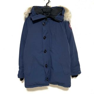 カナダグース(CANADA GOOSE)のCANADA GOOSE(カナダグース) ダウンジャケット サイズM メンズ - 3426JM ネイビー 長袖/ジップアップ/冬(ダウンジャケット)