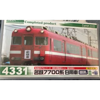 グリーンマックス　4331 名鉄7700系白帯車　妻面窓無し　M+T(鉄道模型)