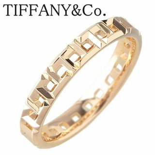 ティファニー(Tiffany & Co.)のティファニー T トゥルー リング ナロー 約12.5号 AU750YG 幅3.4mm ショップカード(2023年) 新品仕上げ済 TIFFANY【15674】(リング(指輪))