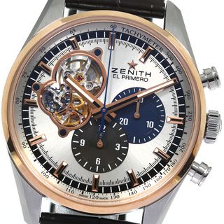 ゼニス(ZENITH)のゼニス ZENITH 51.2080.4061 エルプリメロ クロノマスター オープン 自動巻き メンズ 良品 箱・保証書付き_801469(腕時計(アナログ))