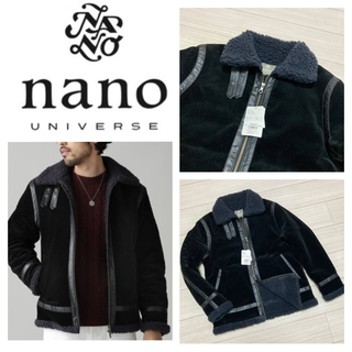 ナノユニバース(nano・universe)の新品未使用■ナノユニバース■B-3 コーデュロイ 裏ボア フライトジャケット M(フライトジャケット)