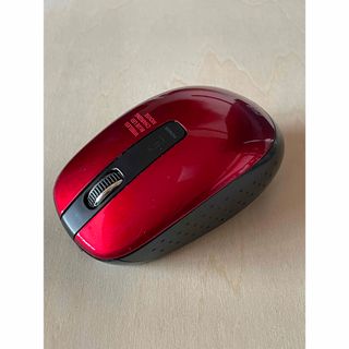 ワイヤレスマウス　中古　レッド(PC周辺機器)