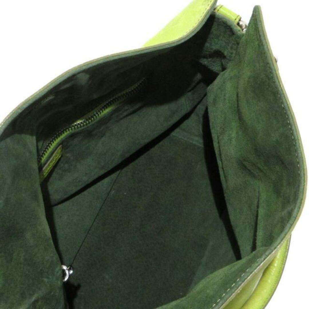 HIROFU(ヒロフ) ハンドバッグ - イエローグリーン レザー レディースのバッグ(ハンドバッグ)の商品写真