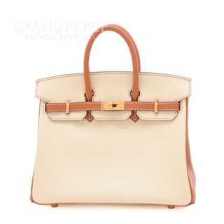 エルメス(Hermes)のエルメス バーキン25 スイフト ナタ/ゴールド シャンパンゴールド金具 B刻印(ハンドバッグ)