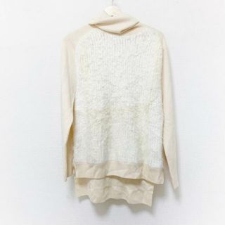 スリーワンフィリップリム(3.1 Phillip Lim)の3.1 Phillip lim(スリーワンフィリップリム) 長袖セーター サイズS レディース美品  - ベージュ×アイボリー タートルネック(ニット/セーター)