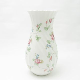 ウェッジウッド(WEDGWOOD)の美品 WEDGWOOD ウェッジウッド ローズヒップ フラワーベース H20.5 ラウンド 花瓶 花びん 花器 花入 SU5835F (花瓶)