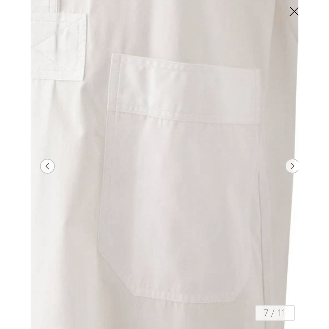 Drawer - <SEBLINE x Drawer> 別注 ワイシャツワンピース 白の Drawer - <SEBLINE x Drawer> 別注 ワイシャツワンピース 白の