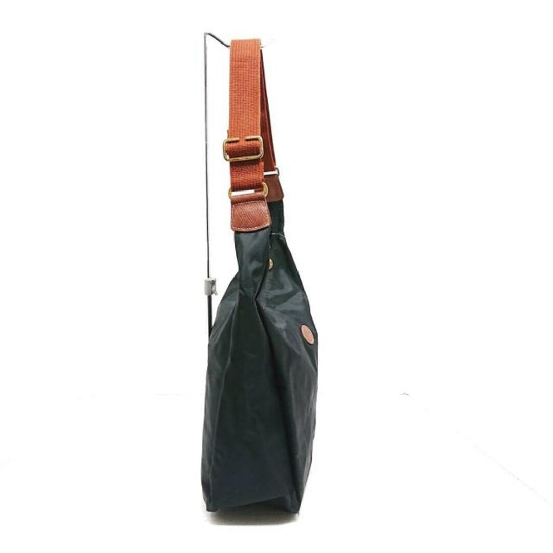 LONGCHAMP(ロンシャン)のLONGCHAMP(ロンシャン) ショルダーバッグ - 黒×ブラウン ナイロン×レザー レディースのバッグ(ショルダーバッグ)の商品写真