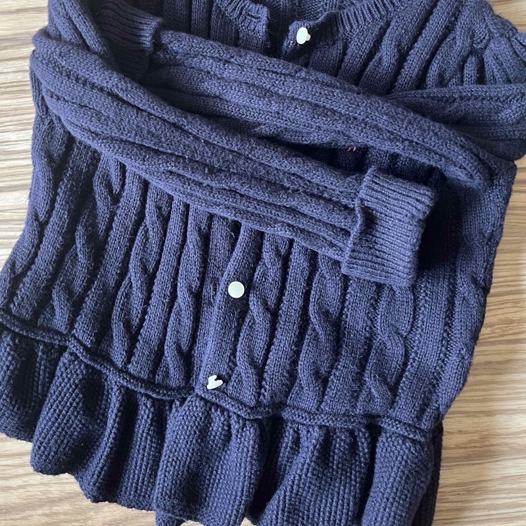 POLO RALPH LAUREN(ポロラルフローレン)のポロ ラルフローレン キッズ カーディガン ネイビー　紺 キッズ/ベビー/マタニティのキッズ服女の子用(90cm~)(カーディガン)の商品写真