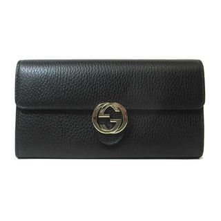 グッチ(Gucci)のGUCCI 長財布 615524 CAO0G 1000 (ブラック)(財布)