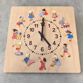 ボーネルンド(BorneLund)のドイツ ヘラー社 木製知育時計(知育玩具)