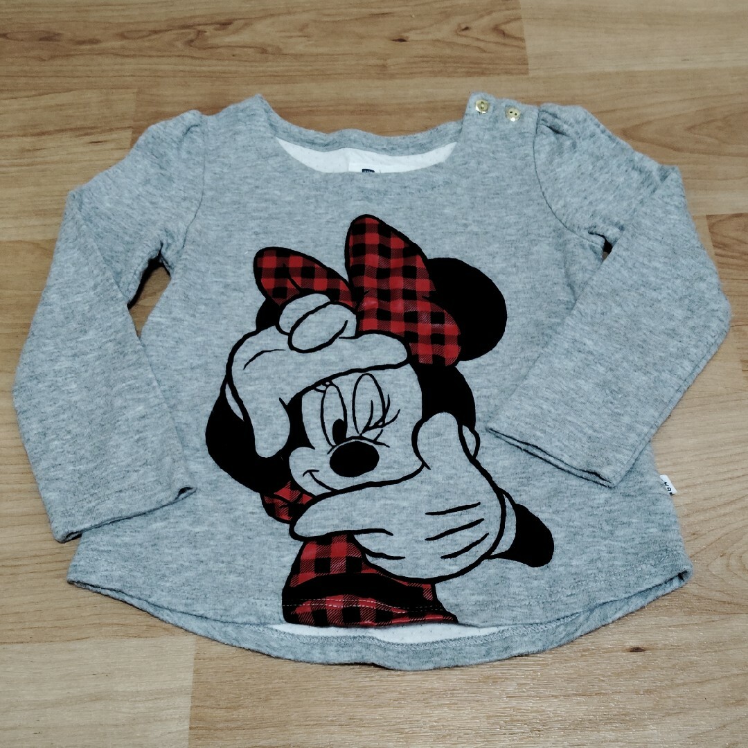 GAP(ギャップ)の★美品★　GAP　Minnie　長袖　トップス キッズ/ベビー/マタニティのキッズ服女の子用(90cm~)(Tシャツ/カットソー)の商品写真