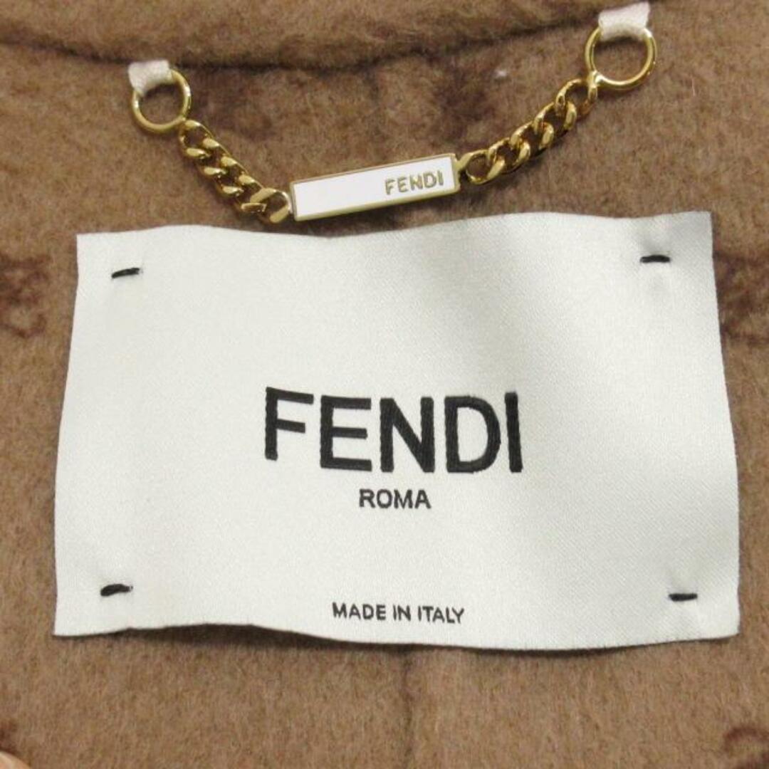 FENDI(フェンディ)のFENDI(フェンディ) トレンチコート レディース - FF8824 AHL9 ベージュ 長袖/冬 キャメル レディースのジャケット/アウター(トレンチコート)の商品写真