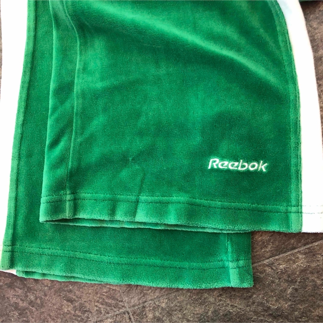 Reebok(リーボック)のNBA Reebok セルティックス ロゴ 刺繍 ベロア ジャージ パンツ M メンズのトップス(ジャージ)の商品写真