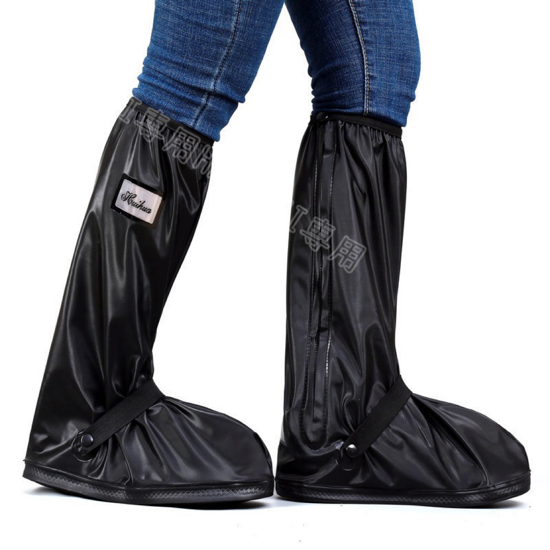 シューズカバー 防水靴カバー 雪 雨水 泥避け レインカバー 滑り止め耐摩耗 メンズの靴/シューズ(長靴/レインシューズ)の商品写真