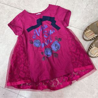 アナスイミニ(ANNA SUI mini)のラン様専用 ANNA SUI MINI デザインTシャツ 120cm 子供 高級(Tシャツ/カットソー)