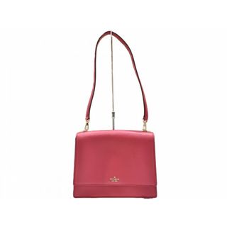 ケイトスペードニューヨーク(kate spade new york)のKate spade　ケイトスペード　ショルダーバッグ　ショッキングピンク　ゴールド金具　レディース　シンプル　ギフト　プレゼント包装可　【中古】松山久万ノ台店(メッセンジャーバッグ)