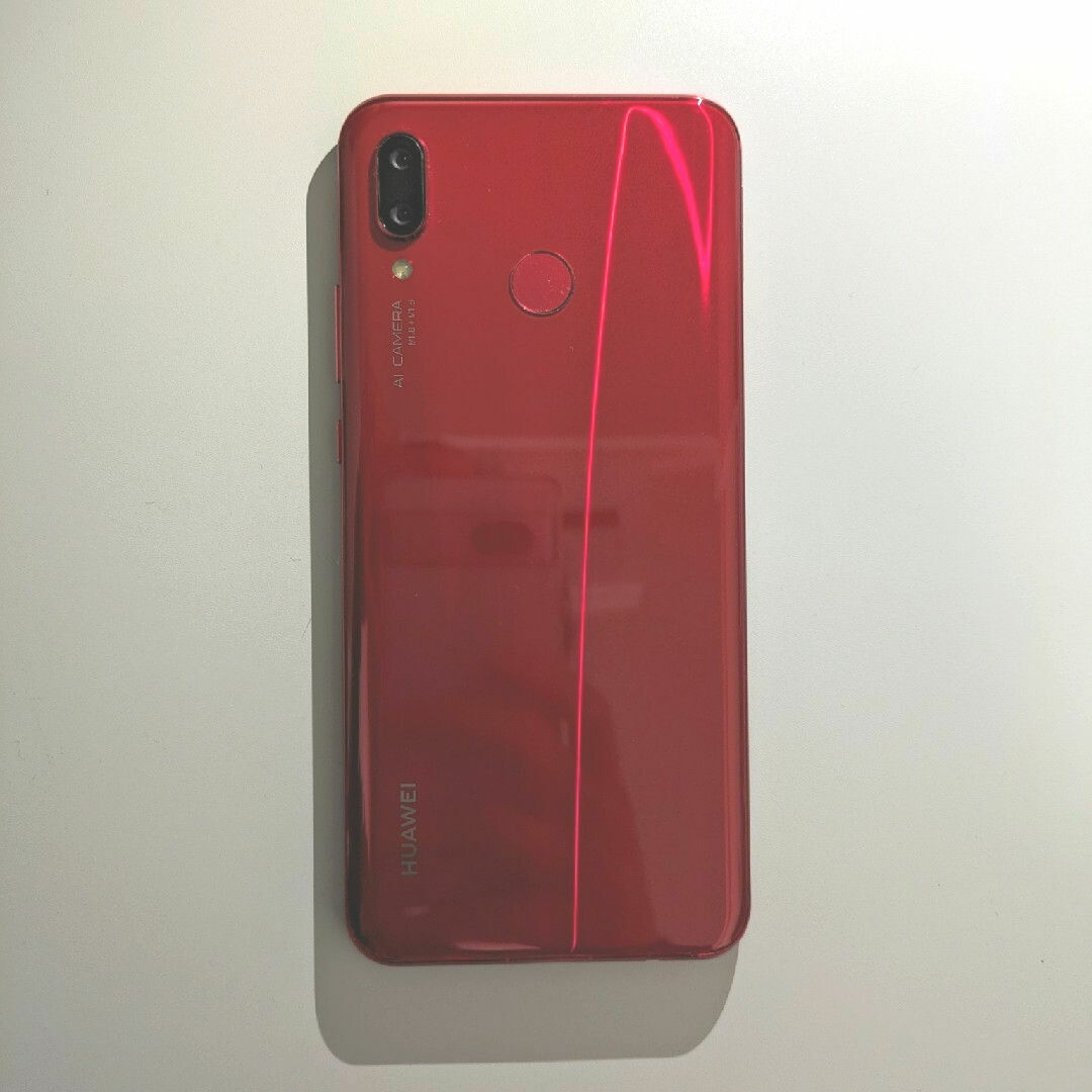 HUAWEI(ファーウェイ)のHUAWEI nova 3 RED PAR-LX9 スマホ/家電/カメラのスマートフォン/携帯電話(スマートフォン本体)の商品写真