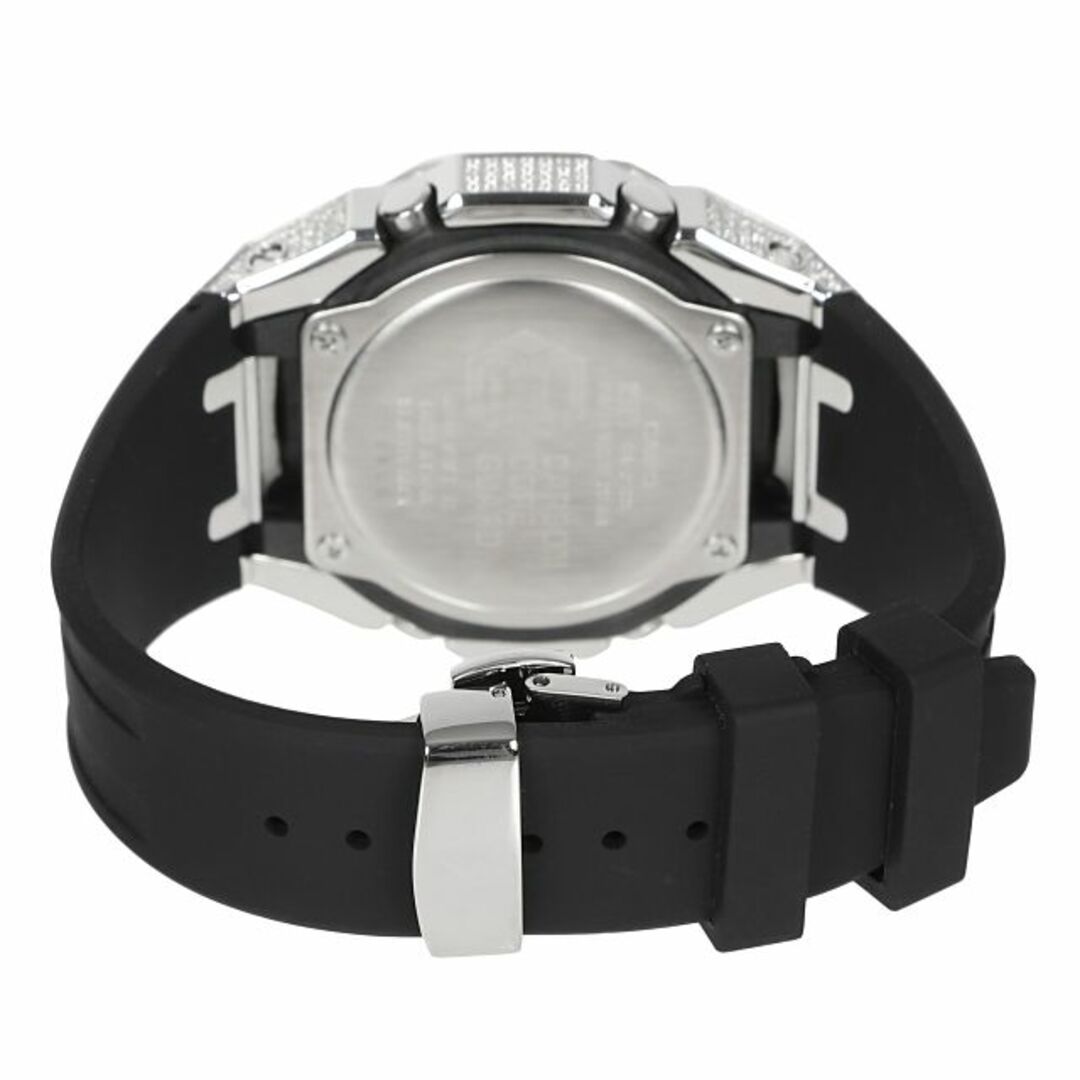 G-SHOCK(ジーショック)のG-SHOCK GA2100 メタル カスタム フルカスタム カシオーク CZダイヤ（キュービックジルコニア）シルバー ステンレス製 ブラックダイヤル メンズの時計(腕時計(アナログ))の商品写真