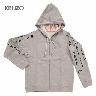 ケンゾー(KENZO)のケンゾー ブルゾン パーカー Kenzo Blouson I Love You Hoodie W F752BL7344X6 95 レディース グレー(otr1998) -(パーカー)